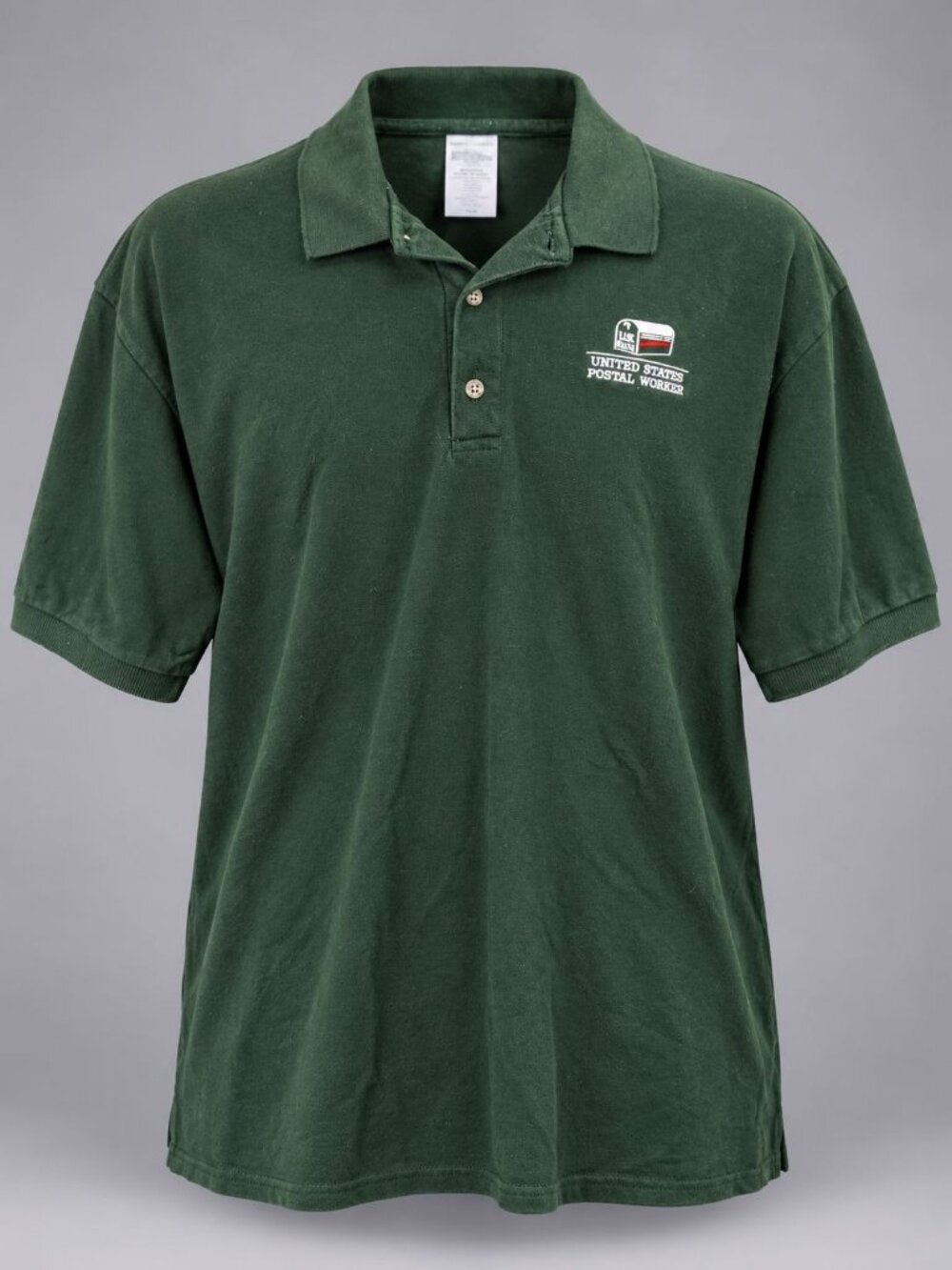 United States Postal Mens XL Polo Shirt Gildan Cotton Green Rural USPS Logo
